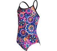 Zoggs Girls' Flower Sizzle Starback Eco Fabric One Piece Swimsuit