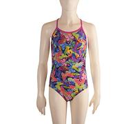 Zoggs Girl's Wings Bella Crossback Swimsuit - Multi-Colour, 34-Inch