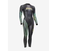 Zoggs Hypex Ultra wetsuit black blue yellow women - L