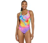 Zoggs Jazzy Powerback Swimsuit - Purple/Multi - UK Size 18