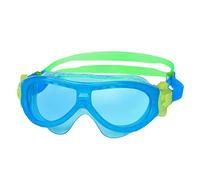 Zoggs Kids' Phantom Mask with UV Protection And Anti-fog Swimming Goggles, Blue/Green/Yellow, 0-6 Years