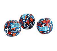 Zoggs Kids Water Friendly Splash Neoprene Covered Balls - Orange/Blue with Star Print, 3.5 inch each