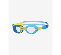 Zoggs Kid's Little Super Seal Swimming Goggles with Quick Adjust and UV Protection (Up to 6 Years),Blue / Yellow / Clear
