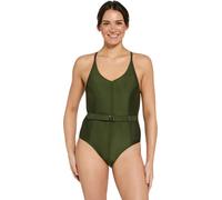 Zoggs Mandira Belt Crossback Womens One Piece Swimsuit - - Size: 12