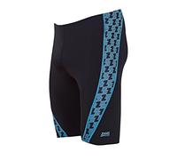 Zoggs Men's Chlorine Proof Solo Jammer - Black/Blue, Size 30
