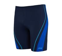 Zoggs Mens Eaton Mid Jammer Swim Trunks, Navy-Light Blue, 32 EU