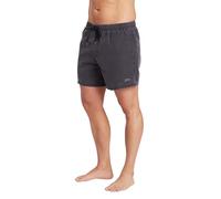 Zoggs Mens Ecodura (Enzyme Washed Short) Mosman Washed 15" Shorts, Charcoal, L