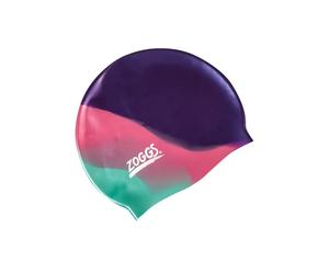 Zoggs Multicolor Silicone Bathing Cap for Children Bleu TU