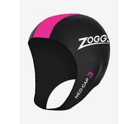 Zoggs Neo Cap 3 Swimming Cap Black Pink White - L-XL