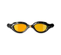Zoggs Original Predator Flex Adult Swimming Goggles Titanium Mirror Lens AntiFog UV Protection QuickAdjust Strap Curved 180 Vision Pool and Open