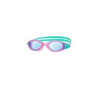 Zoggs Panorama Kids Swimming Goggles (Blue Lens, Pink/Turquoise, 6-14 Years) with Tinted UV Protection & Soft, Anti-Leak Seal, Wide Vision with Anti-