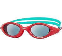 Zoggs Children's Panorama Junior Swimming Goggles with UV Protection, Wide Vision and Anti-Fog (6-14 Years),Red/Green/Tint Smoke