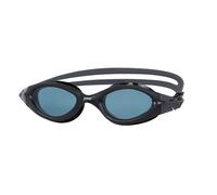 Zoggs Panorama Swim Goggles with Tinted Lenses (Black/Tint Smoke) Anti-Fog, UV Protection, Quick Adjust Strap, Wide Vision Adult Swimming Goggles