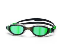Zoggs Phantom 2.0 Junior Titanium Black Green Mirrored Green