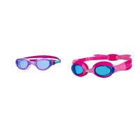 Zoggs Phantom 20 Childrens Swimming Goggles BluePurpleBlue Little Twist Kids Swim Goggles UV Protection Adjustable Strap Pink and Fuchsia
