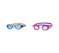 Zoggs Phantom 20 Childrens Swimming Goggles UV Protection Swim Goggles BlueOrangeBlue Kids Ripper Junior Swimming Goggles Antifog And UV Protection