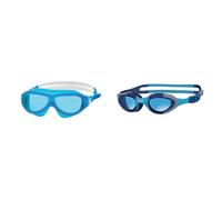 Zoggs Phantom Junior Mask Blue White Tint Blue & Super Seal Kids Swimm