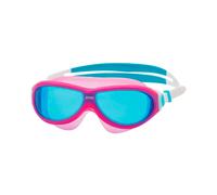 Zoggs Phantom Junior Mask Pink White Tint Blue