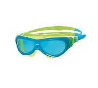 Zoggs Phantom Junior Swimming Goggles, UV Protection Swim Goggles, Quick Adjust children’s Goggles Straps, Fog Free Clear Swim Goggle Lenses, Swimming Goggles kids 6-14 years, Tinted, Blue/Yellow