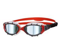 Zoggs Swimming Goggles - Predator Flex Titanium S/M - Gun Metal/Clear/Red