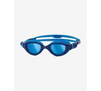 Zoggs Predator Flex Titanium Swimming Goggles Blue with Blue Mirrored Lenses - M