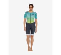 Zoggs Predator Pro Short Sleeve Trisuit Blue Green Black Women - XXL