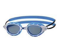 Zoggs Predator Swim Goggles, UV Protection, Quick Adjust Straps, Fog Free Lenses, Ultra Fit, Blue/White/Tint Smoke - Smaller Fit