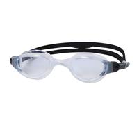 Zoggs Predator Swimming Goggles Grey Red White with Transparent Lenses - S