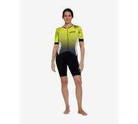 Zoggs Predator Ultra Short Sleeve Trisuit Yellow White Black Women - L