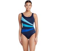 Zoggs Sandon Scoopback Swimsuits for Women, Classic Swimsuits with Fixed Foam C