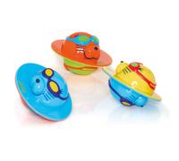 Zoggs Seal Flips Kids Swimming Pool Toys, Brightly-Coloured, Floating Pool Accessories for Children Aged 3 Months - 6 Years, Cute Water Toys, 3-Pack