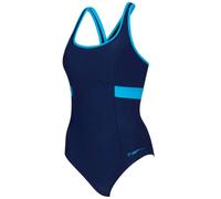 Zoggs Seaside Dakota Crossback Swimsuit - Navy Blue - UK Size 12