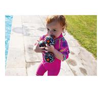 Zoggs Kids Water Friendly Splash Neoprene Covered Balls - Orange/Blue with Star Print, 3.5 inch each