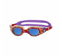 Zoggs Phantom 2.0 Children's Swimming Goggles - UV Protection, Split Yoke Strap, Fog Free Lenses, Quick Fit for Kids 6-14 Years, Blue/Purple/Blue