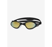 Zoggs Tiger LSR+ Swimming Goggles Black with Yellow Mirrored Lenses