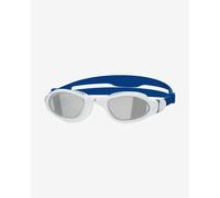 Zoggs Tiger LSR+ Swimming Goggles Blue with White Mirrored Lenses