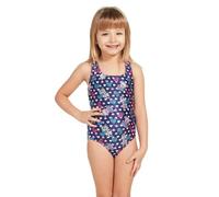 Zoggs Tots Girls Kitty Actionback Swimsuit - Age 4