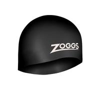 Zoggs Unisex Adult Easy-Fit Silicone Swimming Cap - Black, One Size