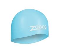 Zoggs Swimming Cap Unisex Adult Easy-Fit Silicone – Light Blue, One Size