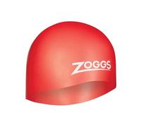 Zoggs Unisex Easy-fit Silicone Swimming cap, Red, Normal UK