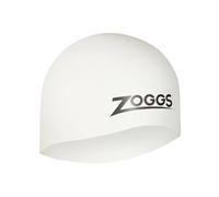 Zoggs Unisex Easy-fit Silicone Swimming cap, White, Normal UK
