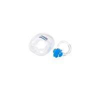 Zoggs Unisex Soft Silicone Swimming Nose Clip with Case, Blue/Clear, One Size