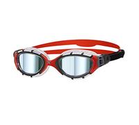 Zoggs Unisex Swimming Goggles, Black/Red/Mirror, Regular