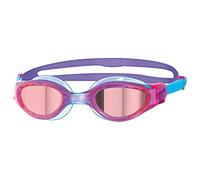 Zoggs Unisex-Youth Phantom Elite Mirror Swimming Goggle,Pink/Purple/Mirror,s (6-14 Years)