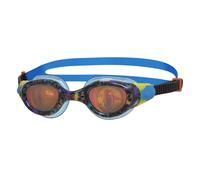 Zoggs Unisex-Youth Sea Demon Junior Lens Swimming Goggles, Black/Blue/Hologram, 6-14 years