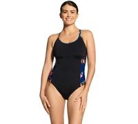 Zoggs Waterway Multiway Swimsuit - Black/Multi - UK Size 18