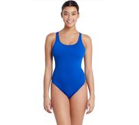 Zoggs Cottesloe Womens Powerback Swimsuit-BLUE, Blue, Size 14, Women Blue