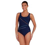 Zoggs Women's Adjustable Macmaster Scoopback E+ One Piece Swimsuit in Black | Size: 10 Zoggs Black 10