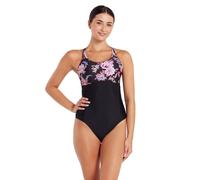 Zoggs Women's Artisan Multiway One Piece Swimsuit in Black | Size: 12 Zoggs Black 12