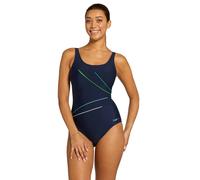 Zoggs Women's Atlantis Adjustable Macmaster Scoopback Swimsuit in Navy | Size: 22 Zoggs Navy 22